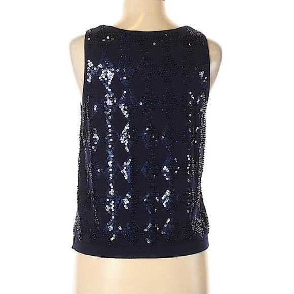 DANA BUCHMAN 100% Merino Wool Sequined Sweater - Picture 8 of 9